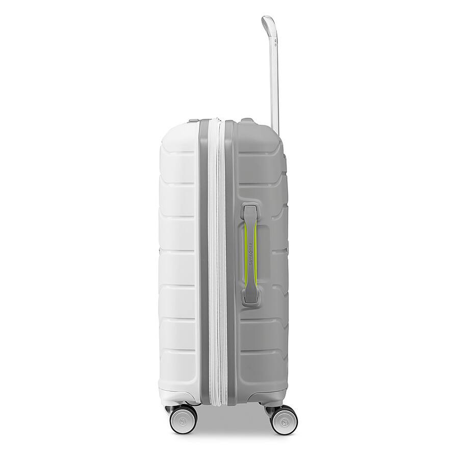 Samsonite - Freeform 21" Expandable Spinner Suitcase - White/Grey