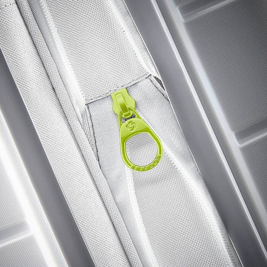 Samsonite - Freeform 21" Expandable Spinner Suitcase - White/Grey