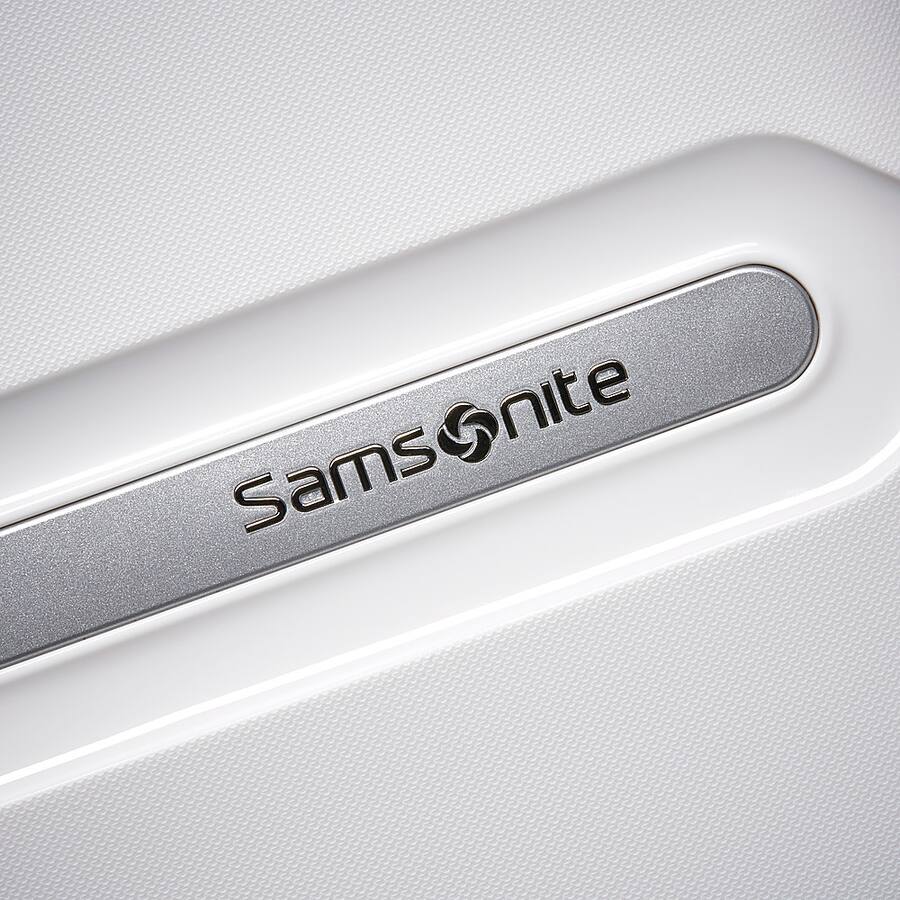 Samsonite - Freeform 21" Expandable Spinner Suitcase - White/Grey