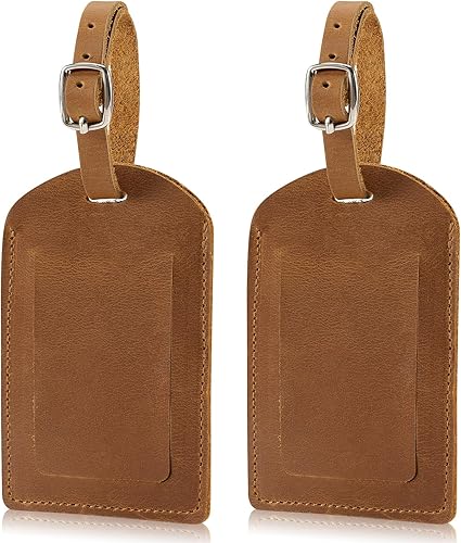 Leather Luggage Tag for Suitcases ID Tags Bag Tags for Luggage