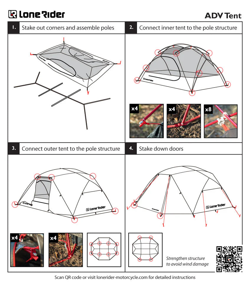 Adventure Motorcycle Tent