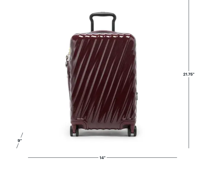 TUMI - 19 Degree International 22" Expandable 4-Wheeled Carry On Suitcase - Wine