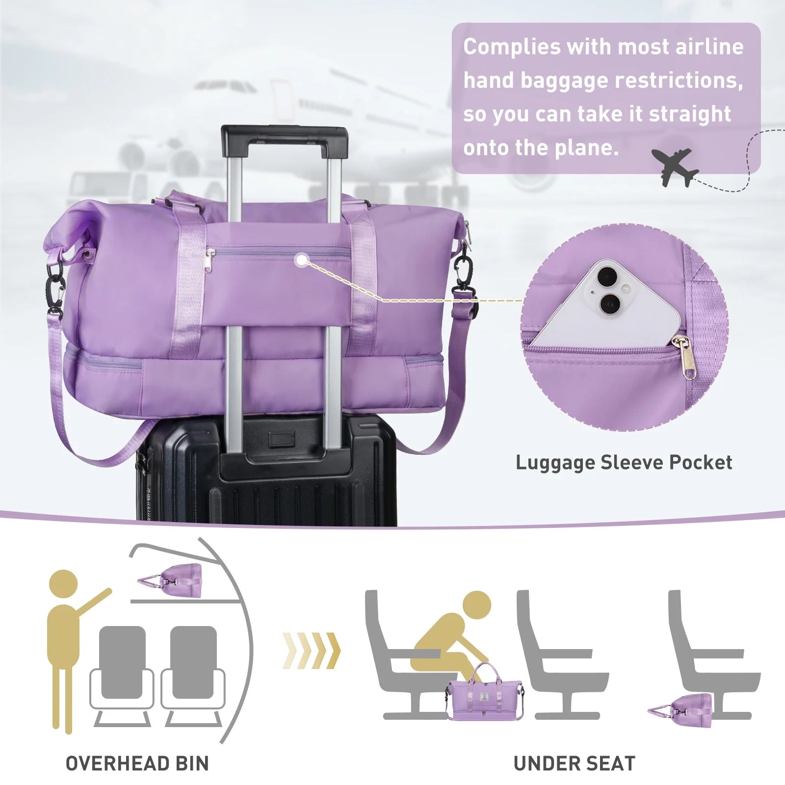 Travel Duffle Bag Set 2 Pack