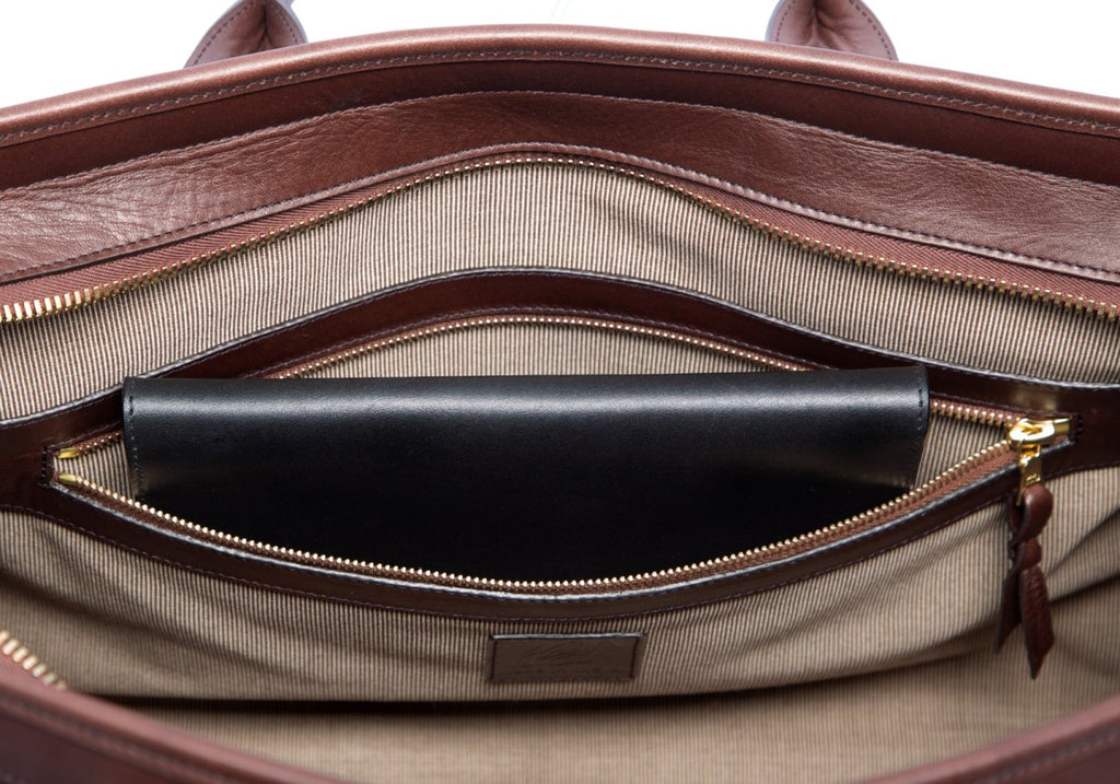 Leather Signature Travel Duffle